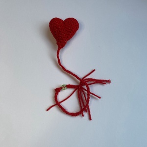 Szív alakú könyvjelző, ajándék Valentin-napra - diy (csináld magad) - egységcsomag - Meska.hu