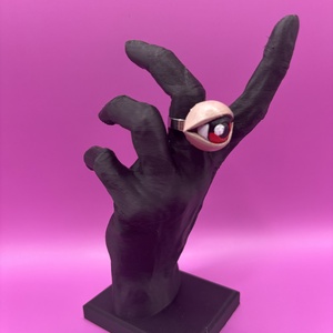 Egyedi, festett anime szem gyűrű - ékszer - gyűrű - figurális gyűrű - Meska.hu