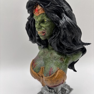 Zombi Wonder Woman, Otthon & Életmód, Dekoráció, Dísztárgy, Festett tárgyak, MESKA