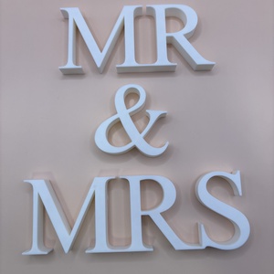 Külön elemekből álló: Mr and Mrs felirat - Meska.hu