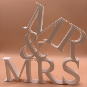 Külön elemekből álló: Mr and Mrs felirat - otthon & életmód - dekoráció - dísztárgy - Meska.hu