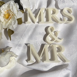 Külön elemekből álló: Mr and Mrs felirat esküvőre, lagzira - Meska.hu