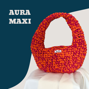 Aura Maxi horgolt színes táska - Meska.hu