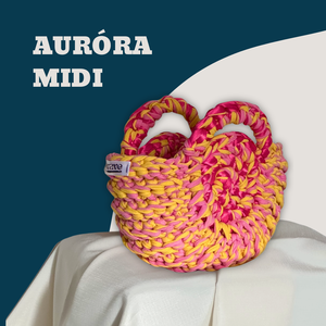 Auróra Midi horgolt félhold alakú táska - Meska.hu