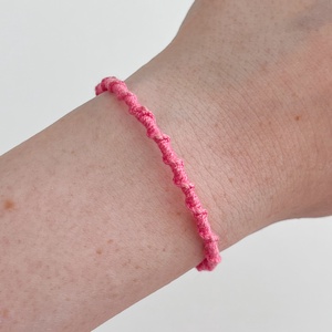 Spirálos karkötő - Pink - Meska.hu