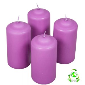 Mártott henger gyertya 60x120 mm - viola, Kellékek & szerszámok, Dekorációs gyertya, Dekorációs kellékek, , MESKA