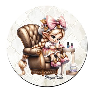 Aranyos Körmös manólány mintás bögre alátét, , , MESKA