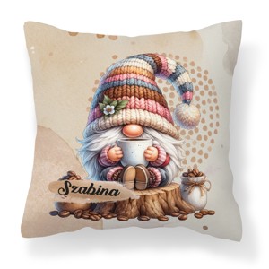 Névvel kérhető - Kávés manó csüccs mintás párna, Otthon & Életmód, Lakástextil, Párna & Párnahuzat, Díszpárna (belsővel együtt), , MESKA