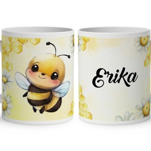 Névvel kérhető - Tündéri kis méhecske mintás bögre, Otthon & Életmód, Konyhafelszerelés, tálalás, Tálalás, Bögre & Csésze, , MESKA