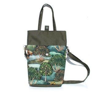 SuziartBag Keki zöld fás vászon 3in1 táska - táska & tok - kézitáska & válltáska - válltáska - Meska.hu