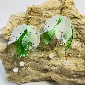 Gyöngyvirág fülbevaló - Meska.hu