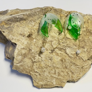 Gyöngyvirág fülbevaló - ékszer - fülbevaló - lógó fülbevaló - Meska.hu