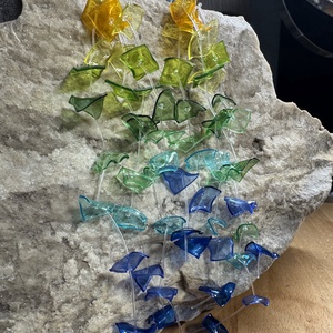 Pillekönnyű Laguna fülbevaló, gyűrű szett - ékszer - ékszerszett - Meska.hu