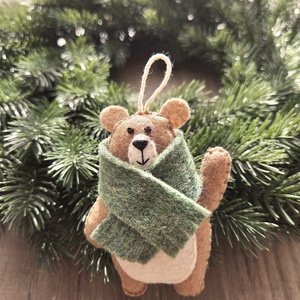 Karácsonyfa dísz - maci  - Meska.hu