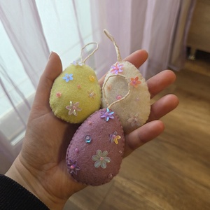 Flitteres tojások csomagban - ünnepi díszek, dekorációk - húsvéti díszek és dekorációk - húsvéti tojásfadíszek - Meska.hu