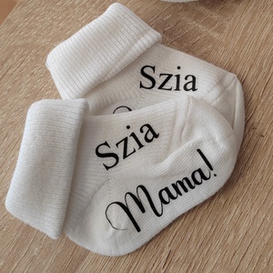 Baba bejelentő zokni - Meska.hu
