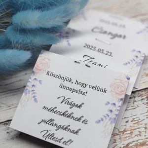 Ültető+ köszönő ajándék virágmag - Egyedi design látványtervekkel! - esküvő - emlék & ajándék - köszönőajándék - Meska.hu