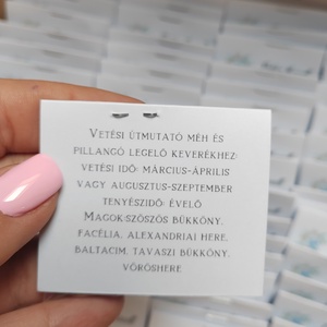 Keresztelő emlék virágmagok - játék & sport - keresztelőajándékok - Meska.hu