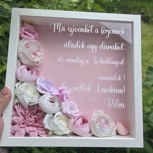 Szülőköszöntő shadow box  - esküvő - emlék & ajándék - szülőköszöntő ajándék - Meska.hu