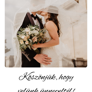 Köszönőajándék mágnes - egyedi fotóval és felirattal - esküvő - emlék & ajándék - köszönőajándék - Meska.hu