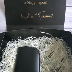 Tanú felkérő box - Black - esküvő - meghívó & kártya - tanú felkérő - Meska.hu