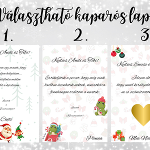 Keresztszülő felkérő box - karácsonyi - karácsony - karácsonyi lakásdekoráció - karácsonyfadíszek - Meska.hu