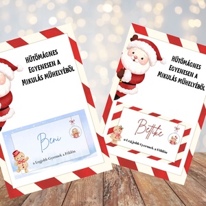 Legjobb gyermek hűtőmágnes, Karácsony, Mikulás, Mikulás ajándékok, Papírművészet, MESKA