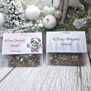 Karácsonyi ajándék virágmagok - karácsony - karácsonyi ajándékozás - karácsonyi képeslap, üdvözlőlap, ajándékkísérő - Meska.hu