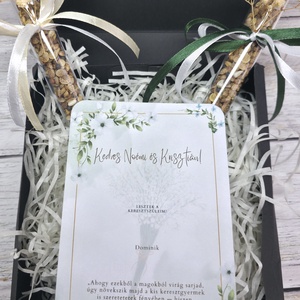 Keresztszülő felkérő  virágmag szett -  kaparós sorsjeggyel - játék & sport - keresztelőajándékok - Meska.hu