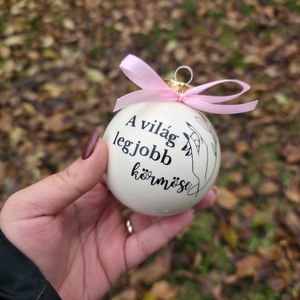 A világ legjobb körmöse, fodrásza stb. Karácsonyi gömb, Karácsony, Karácsonyi lakásdekoráció, Karácsonyfadíszek, Mindenmás, MESKA