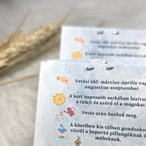 Keresztelő emlék virágmagok - egyedi látványtervekkel! - baba - mama - keresztelő kellékek - keresztelőajándékok - Meska.hu