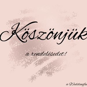 Esküvői vállfa - selyem masnival, Esküvő, Ruha, Vállfa, Fotó, grafika, rajz, illusztráció, Mindegyikre felirat kerül:
- név, dátum, illetve a megszólítás(menyasszony, vőlegény, tanú, koszorú..., MESKA