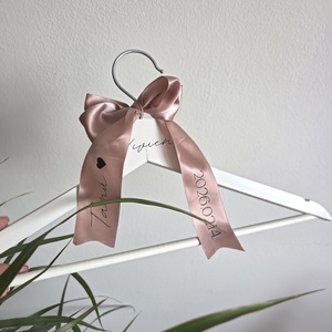 Esküvői vállfa - selyem masnival - Meska.hu