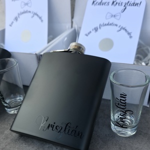 Férfi tanú felkérő box - Black, Esküvő, Meghívó & Kártya, Tanú felkérő, Fotó, grafika, rajz, illusztráció, MESKA