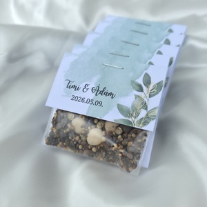 Esküvői köszönő ajándék virágmag - Egyedi design látványtervekkel!, Esküvő, Emlék & Ajándék, Köszönőajándék, Fotó, grafika, rajz, illusztráció, MESKA