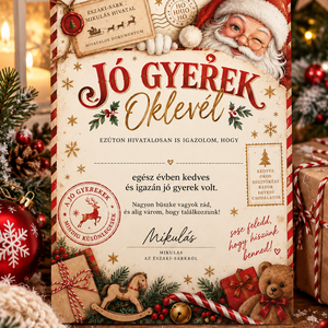 Nyomtatható mikulás oklevél - Meska.hu