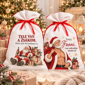 Vicces mikulás zsák - felnőtteknek, Karácsony, Mikulás, Mikulás zsák, Fotó, grafika, rajz, illusztráció, MESKA