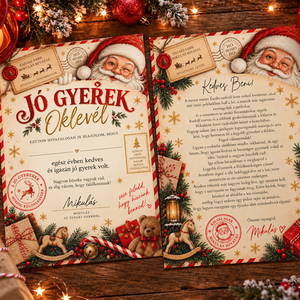 Levél a Mikulástól + Legjobb gyermek oklevél - Meska.hu