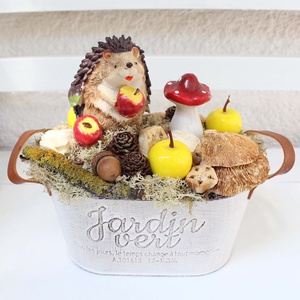 Sünis őszi asztaldísz, dekoráció, kaspóban. - otthon & életmód - dekoráció - Meska.hu