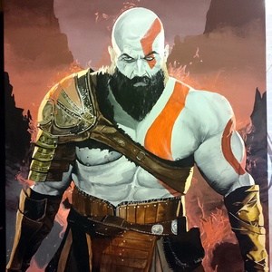 Kratos 80x120 akril festmény  - művészet - festmény - akril - Meska.hu