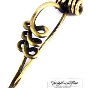 Vitézkötéses típusú kelta fibula -  - Meska.hu