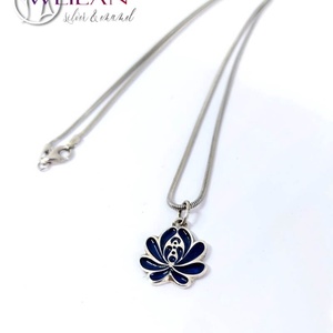 Tradició - Matyó - Rózsa ezüst tűzzománc medál, kicsi, sötétkék - ékszer - nyaklánc - medál - Meska.hu Tradició - Matyó - Rózsa ezüst tűzzománc medál, kicsi, sötétkék - ékszer - nyaklánc - medál - Meska.hu