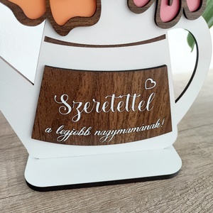 Fa virágos dekoráció  Szeretettel Anyának vagy Nagymamának - esküvő - emlék & ajándék - köszönőajándék - Meska.hu