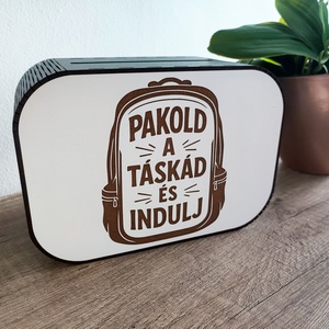 Motivációs persely  Pakold a táskád és indulj utazós design, Otthon & Életmód, Dekoráció, Asztal és polc dekoráció, Persely, , MESKA