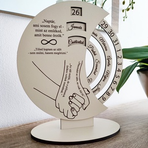 Öröknaptár  Kézfogós design idézetekkel, Otthon & Életmód, Dekoráció, Fali és függő dekoráció, Falinaptár & Öröknaptár, , MESKA
