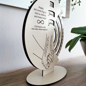 Öröknaptár  Kézfogós design idézetekkel - otthon & életmód - dekoráció - fali és függő dekoráció - falinaptár & öröknaptár - Meska.hu