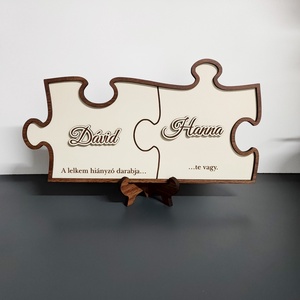 Személyre szabott puzzle páros tábla, Otthon & Életmód, Dekoráció, Asztal és polc dekoráció, Asztaldísz, , MESKA