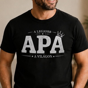 A Legjobb Apa a Világon férfi póló - ruha & divat - férfi ruha - póló - Meska.hu