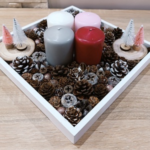 Négy színű gyertyás, nagyobb méretű adventi koszorú - karácsony - adventi díszek - adventi koszorú - Meska.hu Négy színű gyertyás, nagyobb méretű adventi koszorú - karácsony - adventi díszek - adventi koszorú - Meska.hu