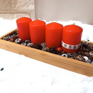 Kisebb méretű piros adventi koszorú  - karácsony - adventi díszek - adventi koszorú - Meska.hu Kisebb méretű piros adventi koszorú  - karácsony - adventi díszek - adventi koszorú - Meska.hu